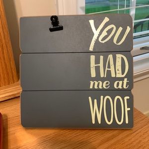 Frame with clip for photo